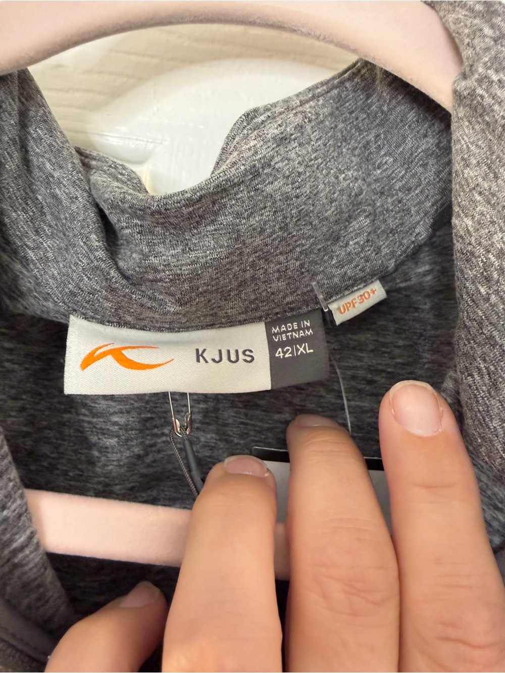 Women's Gray Hooded Utility Jacket by KJUS- Lightweight Zip Front - Picture 6 of 15